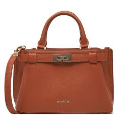 Torebka Gino Rossi. Brązowe torebki klasyczne Gino Rossi, bez wzorów, bez dodatków. Za 229.99 zł.