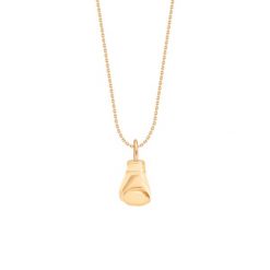 Naszyjnik z pozłacaną rękawicą bokserską na cienkim klasycznym łańcuszku. Żółte naszyjniki Lilou, pozłacane. Za 208.00 zł.