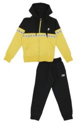 Bluza wygodna z kaptur na co dzień na siłownię. Żółte bluzy LEONE 1947 APPAREL, xs, bez wzorów, z dresówki, bez kaptura. Za 84.16 zł.
