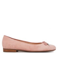 Baleriny Ara. Czerwone baleriny Ara, bez wzorów, bez obcasa. Za 289.99 zł.