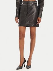 KARL LAGERFELD Spódnica z imitacji skóry A3W12014 Czarny Regular Fit. Czarne spódnice KARL LAGERFELD, bez wzorów, ze skóry. Za 1,099.00 zł.