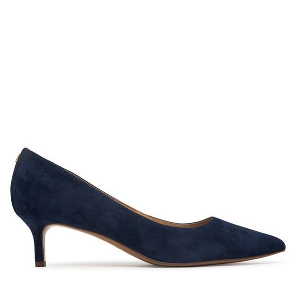 Szpilki LAUREN RALPH LAUREN. Niebieskie szpilki Lauren Ralph Lauren, bez wzorów, bez obcasa, na szpilce, bez zapięcia. Za 398.99 zł.