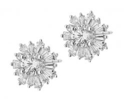 Kolczyki srebrne z cyrkoniami. Szare kolczyki Apart, z cyrkonią, srebrne. Za 144.00 zł.