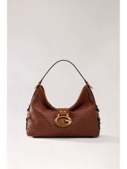 Guess Torebka Camden HWWW93 08180 Brązowy. Brązowe listonoszki Guess, z aplikacjami, ze skóry, bez dodatków. Za 607.99 zł.