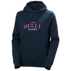 Bluza damska z kapturem Helly Hansen Cora Graphic. Niebieskie bluzy Helly Hansen, bez wzorów, z kapturem. Za 400.00 zł.