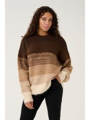 CULTURE Sweter "Gola" w kolorze brązowo-beżowo-kremowym rozmiar: L/XL. Brązowe swetry Culture, l, bez wzorów, bez ramiączek. Za 149.31 zł.