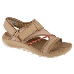 Sandały Merrell Terran 4 Backstrap J006746 beżowe beżowy. Brązowe sandały bez wzorów, z gumy, sportowe, bez obcasa, bez zapięcia. Za 499.91 zł.