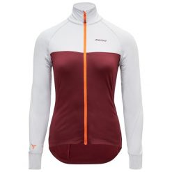 Bluza do narciarstwa biegowego rozpinana damska Silvini Matesia. Czerwone bluzy Silvini, s, bez wzorów, bez kaptura. W wyprzedaży za 331.50 zł.