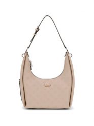 Guess Torebka Phoebe HWPD96 65020 Beżowy. Brązowe listonoszki Guess, z aplikacjami, ze skóry, bez dodatków. Za 639.99 zł.