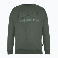 Bluza EA7 Emporio Armani Train Logo Series Embroidery T-Top Coft. Zielone bluzy EA7 Emporio Armani, m, bez wzorów, z bawełny, bez kaptura. Za 529.99 zł.