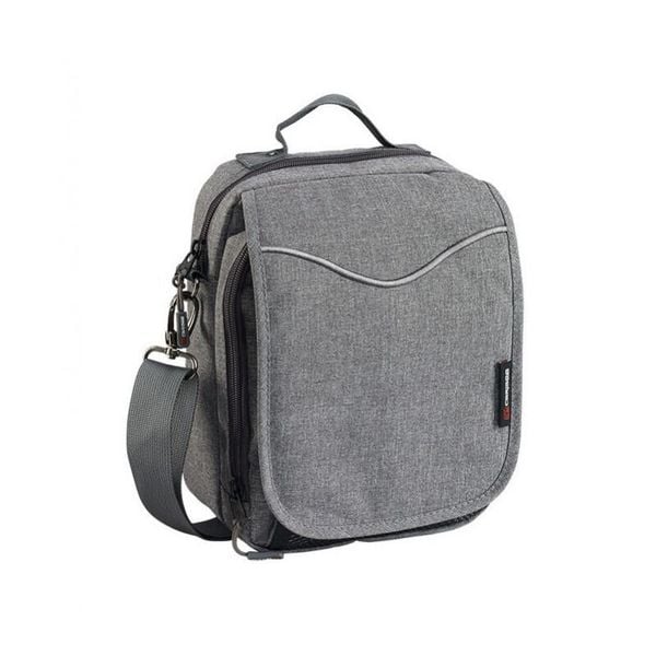 Torba na ramię Caribee Global Organiser Small. Szare torby na ramię CARIBEE, bez wzorów, z materiału, biznesowe, na ramię, bez dodatków. Za 144.50 zł.