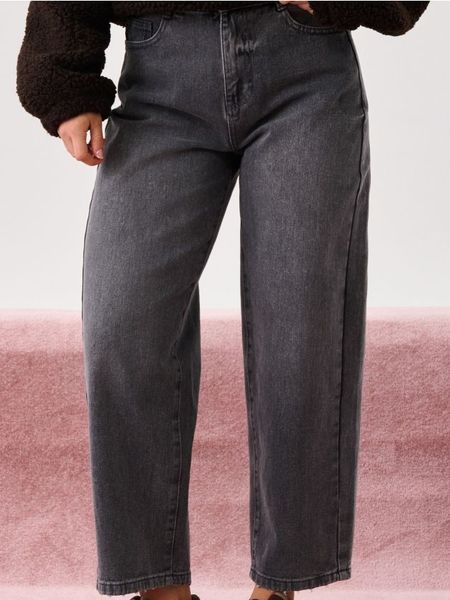 Jeansy balloon - szary. Szare jeansy Sinsay, l, bez wzorów. Za 69.99 zł.