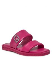 Liu Jo Klapki Iman 01 SA4113 P0062 Różowy. Czerwone klapki Liu Jo, bez wzorów, ze skóry, bez obcasa. Za 449.99 zł.