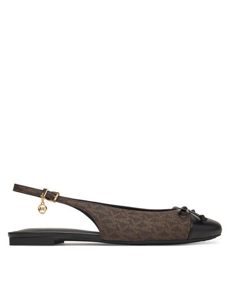 MICHAEL Michael Kors Baleriny Piper Sling 40S6PIFP1B Brązowy. Brązowe baleriny MICHAEL Michael Kors, bez wzorów, ze skóry, bez obcasa. Za 419.99 zł.