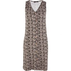 Sukienka shirtowa z nadrukiem bonprix czarny - leo. Czarne sukienki bonprix, bez wzorów, bez kołnierzyka, bez ramiączek. Za 59.99 zł.