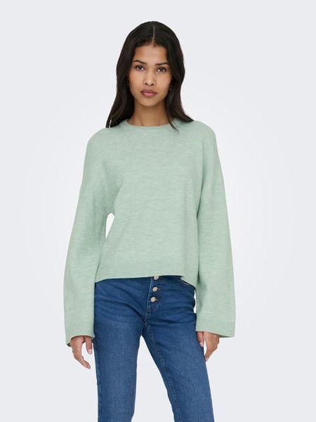 ONLY Sweter "Simoni" w kolorze miętowym rozmiar: M. Zielone swetry Only, m, bez wzorów, bez ramiączek. Za 111.33 zł.