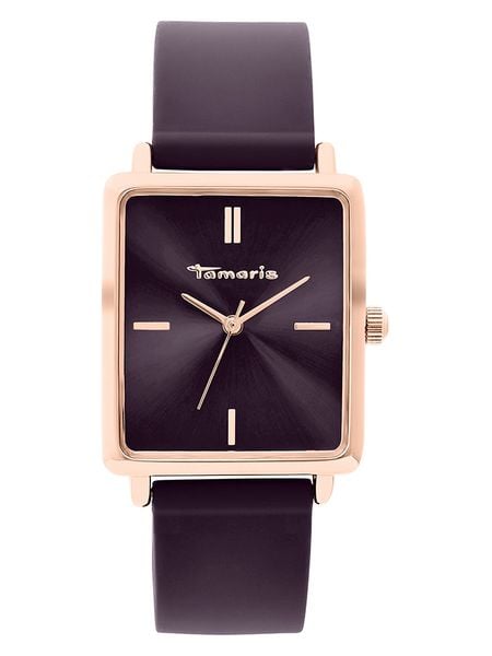 Tamaris Zegarek kwarcowy w kolorze różowozłoto-fioletowym rozmiar: onesize. Różowe, analogowe zegarki Tamaris, metalowe. Za 130.99 zł.