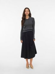 Vero Moda Sweter w kolorze antracytowym rozmiar: M. Czarne swetry Vero Moda, m, bez wzorów, bez ramiączek. Za 105.38 zł.