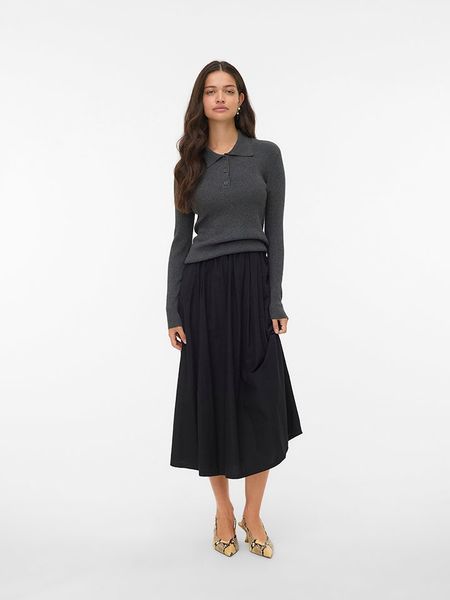 Vero Moda Sweter w kolorze antracytowym rozmiar: XL. Czarne swetry Vero Moda, xl, bez wzorów, bez ramiączek. Za 56.39 zł.