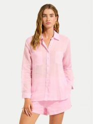 Seafolly Koszula Breeze 55428-TO Niebieski Regular Fit. Niebieskie koszule Seafolly, m, bez wzorów, z bawełny, bez kołnierzyka, bez ramiączek. Za 389.99 zł.