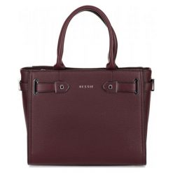 Bessie London torebka damska burgund Reese. Czerwone torebki klasyczne Bessie London, bez wzorów, bez dodatków. W wyprzedaży za 186.00 zł.