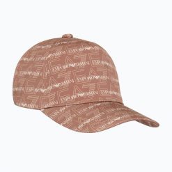 Czapka z daszkiem damska EA7 Emporio Armani Train Graphic Series. Brązowe czapki EA7 Emporio Armani, bez wzorów, z bawełny. Za 229.99 zł.