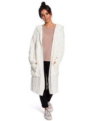 Be Wear Kardigan w kolorze kremowym rozmiar: S/M. Brązowe kardigany Be Wear, m, bez wzorów, ze splotem. Za 258.95 zł.