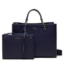 Torebka Emporio Armani. Niebieskie torebki klasyczne Emporio Armani, bez wzorów, bez dodatków. Za 979.99 zł.
