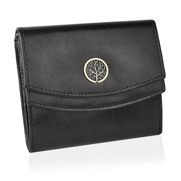 Portfel damski BETLEWSKI CLASSIC Czarny BPD-BF-16. Czarne portfele Betlewski, bez wzorów, ze skóry. Za 129.99 zł.