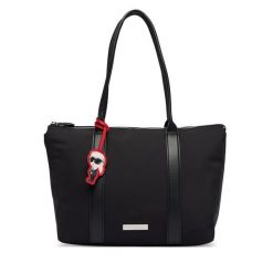 Torebka KARL LAGERFELD. Czarne shopper KARL LAGERFELD, bez wzorów, bez dodatków. Za 849.99 zł.