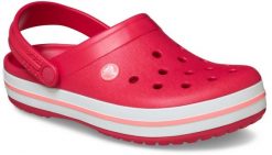 Chodaki Klapki Unisex Crocband 11016 Clog. Białe klapki Crocs, bez wzorów, z materiału, bez obcasa. Za 231.99 zł.