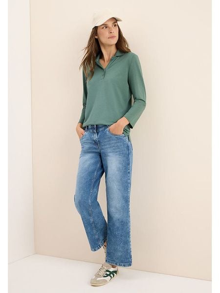 Cecil Koszulka w kolorze turkusowym rozmiar: XL. Niebieskie bluzki Cecil, xl, bez wzorów, bez kołnierzyka, bez ramiączek. Za 118.84 zł.