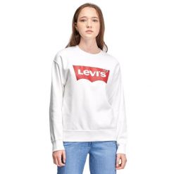 Bluza Graphic Crew Rozmiar XS Biały - 18686-0011. Białe bluzy Levi's®, s, bez wzorów, bez kaptura. W wyprzedaży za 200.15 zł.