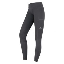 Damskie legginsy jeździeckie z pełną przyczepnością ELT Ella. Szare legginsy ELT, bez wzorów, z elastanu. Za 310.50 zł.