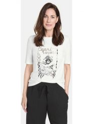 Gerry Weber Koszulka w kolorze białym rozmiar: 44. Białe bluzki Gerry Weber, s, bez wzorów, z wiskozy, klasyczne, bez kołnierzyka, bez ramiączek. Za 114.98 zł.
