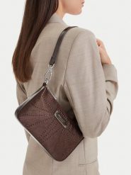 Nine West Torebka CEO-LUXE SERENITY-LA374-4773 Brązowy. Brązowe torebki klasyczne Nine West, bez wzorów, ze skóry, bez dodatków. Za 169.99 zł.