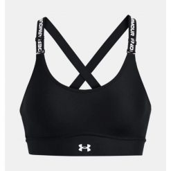 Biustonosz sportowy Under Armour Infinity 2.0 Mid Sports Bra. Czarne bielizna sportowa Under Armour, bez wzorów. Za 169.99 zł.
