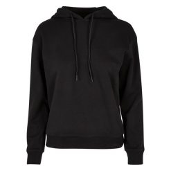 Damska Bluza Z Kapturem Na Co Dzień. Czarne bluzy BUILD YOUR BRAND, s, bez wzorów, z kapturem. Za 163.99 zł.