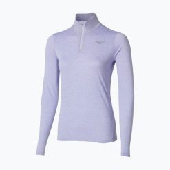 Bluza do biegania damska Mizuno Core Impulse Half Zip Tee. Niebieskie bluzy Mizuno, xs, bez wzorów, z materiału, bez kaptura. Za 129.99 zł.