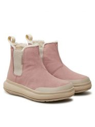 Merrell Botki Marquette Thermo Pull On Wp J007486 Różowy. Czerwone botki Merrell, bez wzorów, ze skóry, bez obcasa, na płaskiej podeszwie, bez zapięcia. Za 619.99 zł.