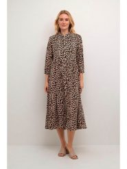 CULTURE Sukienka w kolorze brązowym rozmiar: XL. Brązowe sukienki Culture, na co dzień, xl, bez wzorów, bez kołnierzyka, bez ramiączek, maxi, proste. Za 127.65 zł.