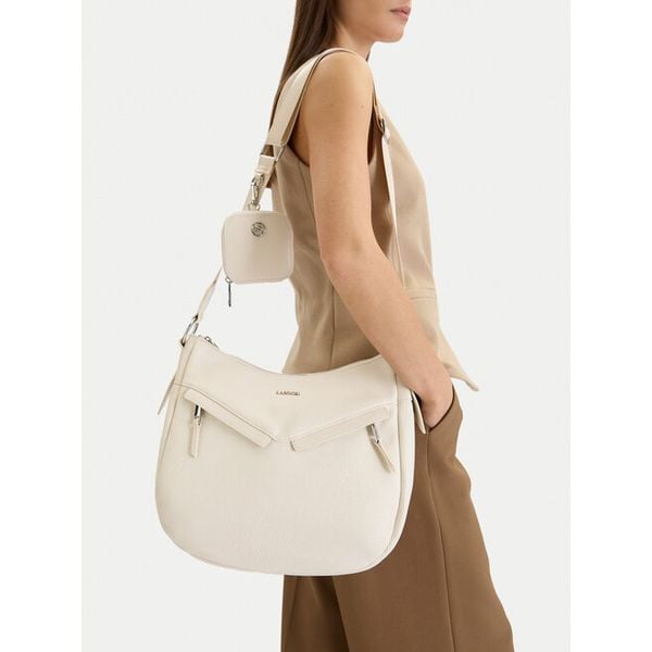 Torebka Lasocki. Białe listonoszki Lasocki, bez wzorów, bez dodatków. Za 199.99 zł.