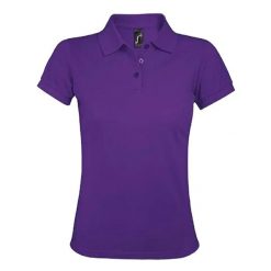 Damska Koszulka Polo Prime. Fioletowe koszulki polo SOL'S, s, bez wzorów, bez kołnierzyka, bez ramiączek. Za 94.99 zł.