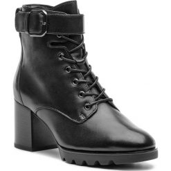 Botki HÖGL - 6-104633 Black 0100. Czarne botki Högl, z aplikacjami, z materiału, bez obcasa, na obcasie, bez zapięcia. W wyprzedaży za 439.00 zł.