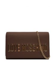 LOVE MOSCHINO Torebka JC4103PP1NKD0301 Brązowy. Brązowe torebki klasyczne Love Moschino, bez wzorów, ze skóry, bez dodatków. Za 729.99 zł.