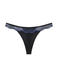 Triumph Stringi - Comfort Glam Kobiety Sztuczne włókno czarny jednolity, 44. Czarne stringi Triumph, bez wzorów, z koronki. Za 99.95 zł.