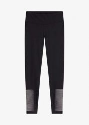 Wygodne legginsy sportowe, szybkoschnące. Czarne legginsy bonprix, bez wzorów, z materiału. Za 124.99 zł.