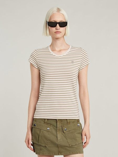 G-Star Koszulka w kolorze beżowym rozmiar: M. Brązowe bluzki G-Star, m, bez wzorów, z bawełny, retro, bez kołnierzyka, bez ramiączek. Za 78.66 zł.