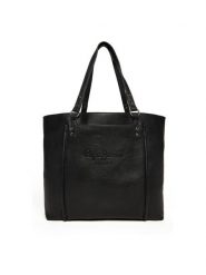Pepe Jeans Torebka Bellamie Code PL0300005 Czarny. Czarne shopper Pepe Jeans, bez wzorów, z jeansu, bez dodatków. Za 439.99 zł.