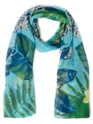 Marie Lund Szalik Kobiety niebieski|zielony|wielokolorowy, ONE SIZE. Niebieskie szaliki Marie Lund, bez wzorów, z syntetyku, eleganckie. Za 119.95 zł.
